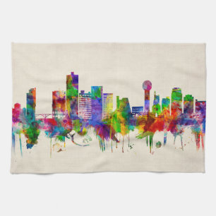 Knoxville Tennessee Skyline Tea Towel
