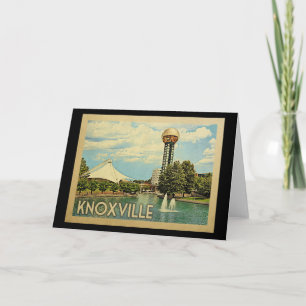 Knoxville Tennessee Vintage Travel Card