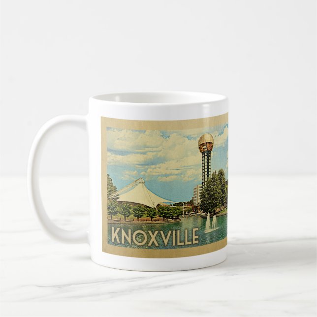 Knoxville Tennessee Vintage Travel Coffee Mug (Left)
