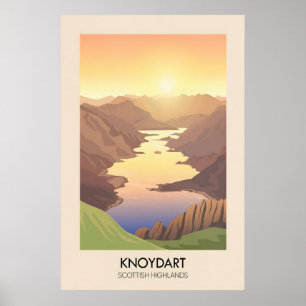 Knoydart Scottish Highlands Travel Poster