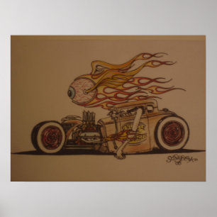Knuckle draggin' in colour poster