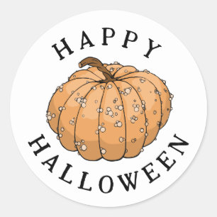 Knucklehead pumpkin classic round sticker