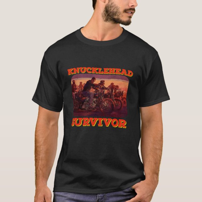 Knucklehead Survivor Harley t shirt (Front)