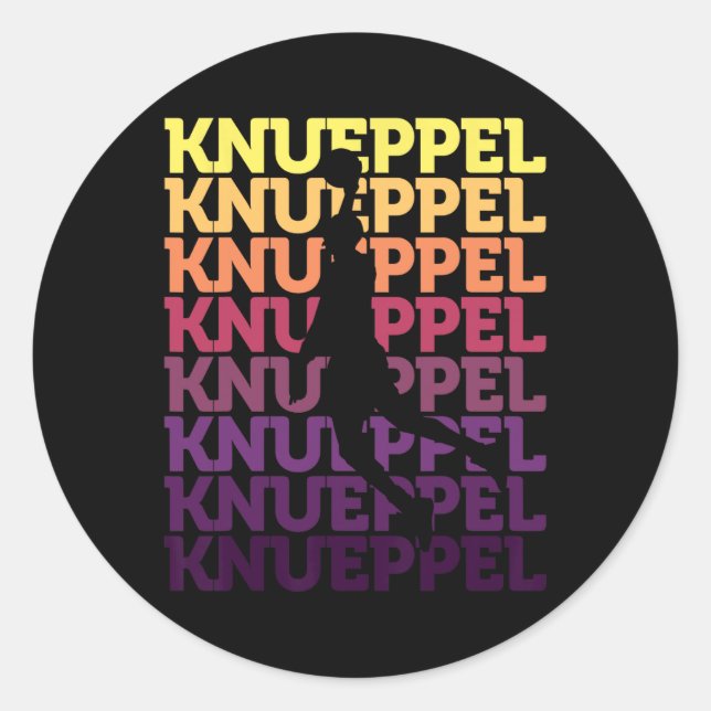 Knueppel Sketll Amazing Fan Support 2  Classic Round Sticker (Front)
