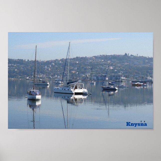 Knysna Boats Water Poster (Front)