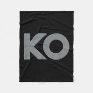 Ko Funny Knock Out Boxing Wrestling Men Women Humo Fleece Blanket