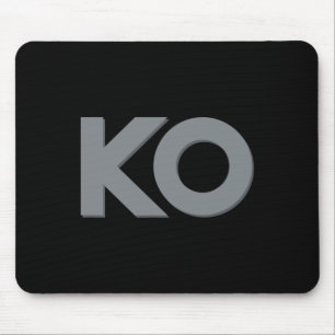 Ko Funny Knock Out Boxing Wrestling Men Women Humo Mouse Pad
