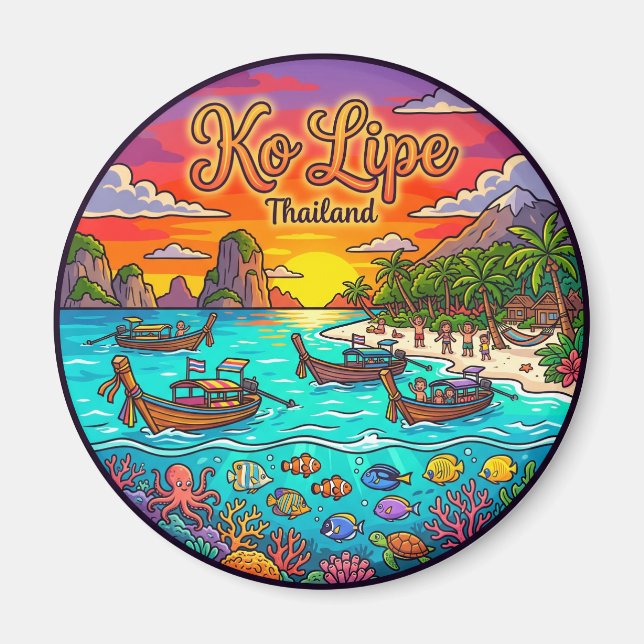 Ko Lipe Thailand Magnet (Front)