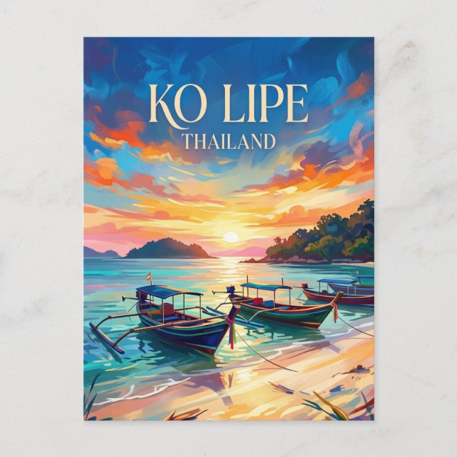 Ko Lipe Thailand Postcard (Front)