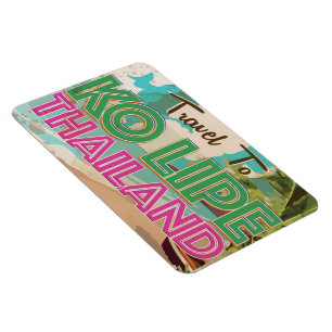 Ko Lipe Thailand Vintage vacation Poster Magnet