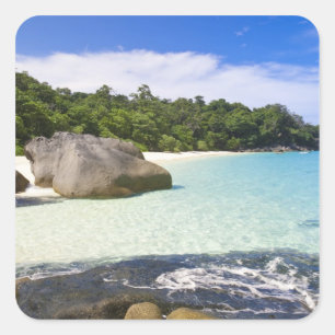 Ko Miang Island, Simil Islands on Andam Sea, Square Sticker