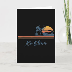 Ko Olina Beach Hawaii Family Matching Vacation Sum Card