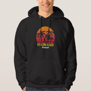 Ko Olina Beach Hawaii Oahu Hawaiian Sunset Palm Tr Hoodie