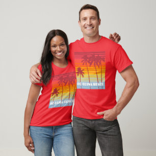 Ko Olina Oahu, Hawaii Retro Colour Stripes T-Shirt