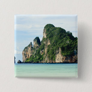 Ko Phi Phi Island on Andaman Sea, Krabi 15 Cm Square Badge