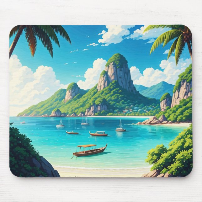 Ko Samui Thailand beach Mouse Pad (Front)