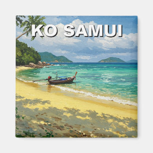 Ko Samui Thailand fishing boat Magnet