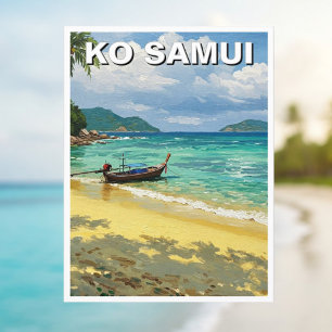 Ko Samui Thailand fishing boat Postcard