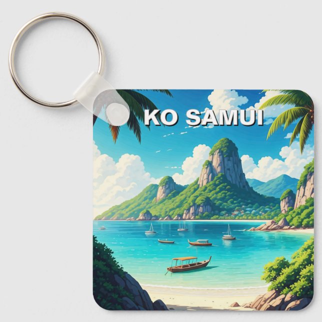 Ko Samui Thailand Key Ring (Front)