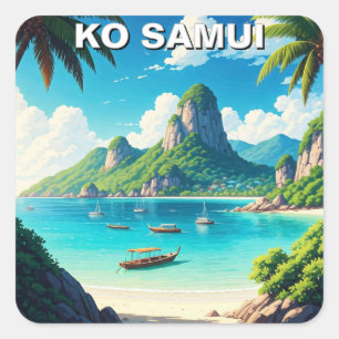 Ko Samui Thailand Square Sticker
