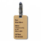 Koa Wood Surfer Hawaiian Luggage Tags