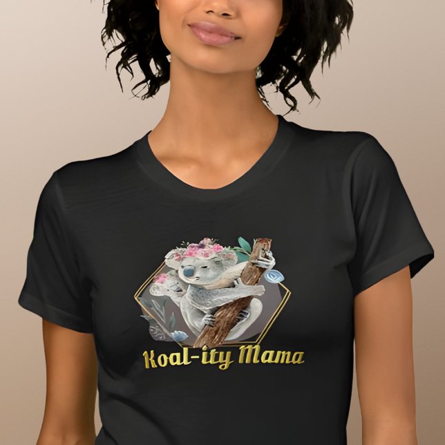Koal-ity Mama Cute Koala & Baby Bear T-Shirt (Creator Uploaded)