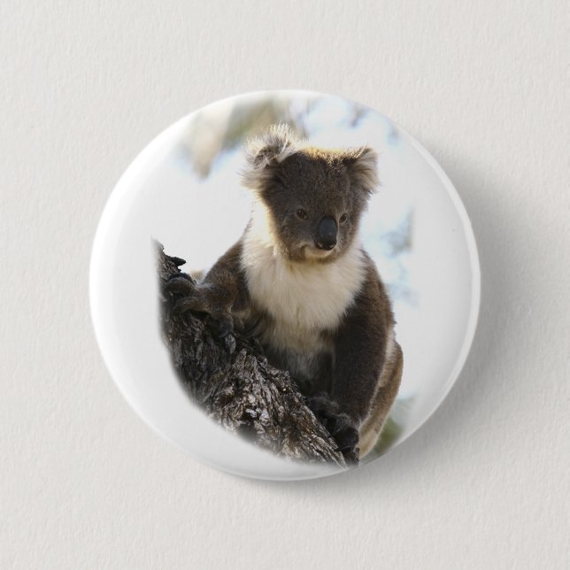 Koala 2 6 cm round badge (Front)