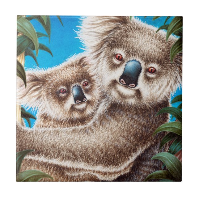 Koala and Baby Tile (Front)