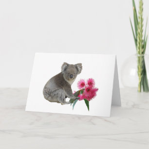 Koala and Eucalyptus Card