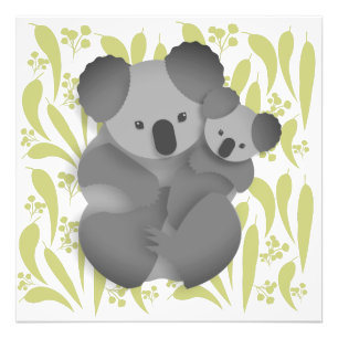 Koala and Joey Photo Print