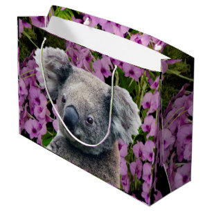 Koala and Orchids Large Gift Bag