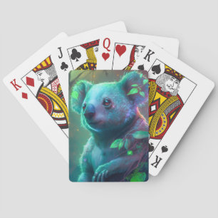 Koala Animal Portrait Painting Wildlife Outdoors  Playing Cards