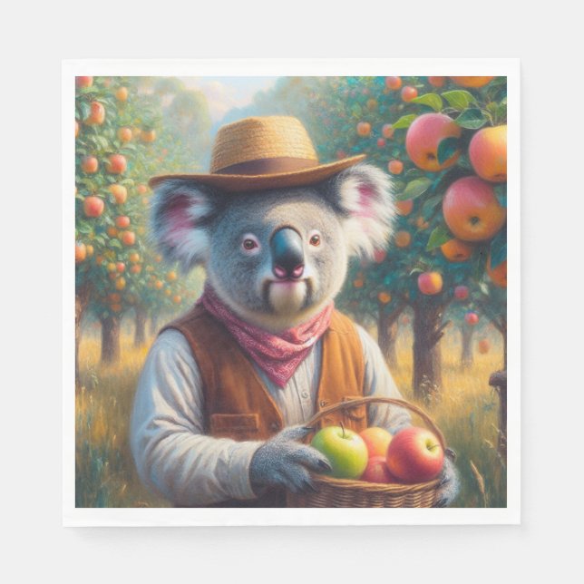 Koala Apple Orchard Napkin (Front)