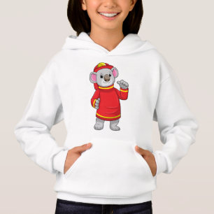 Koala as Firefighter with Helmet