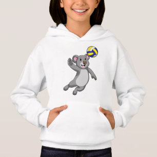 Koala as Volleyball player with Volleyball