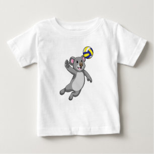 Koala as Volleyball player with Volleyball Baby T-Shirt