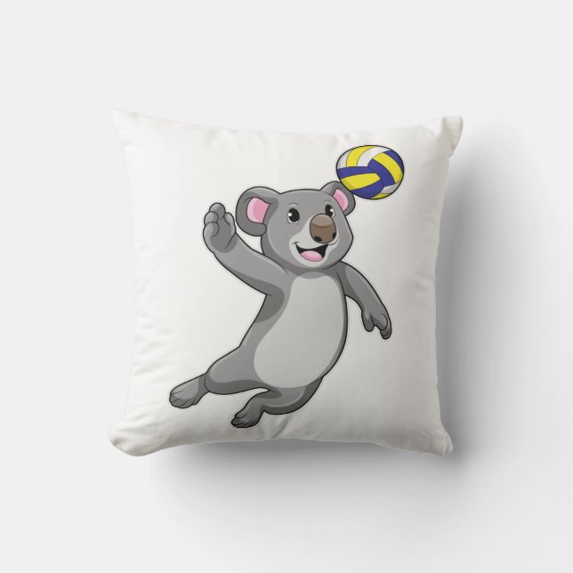 Koala as Volleyball player with Volleyball Cushion (Front)