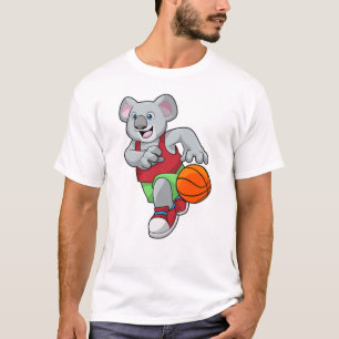 Koala at Basketball Sports T-Shirt