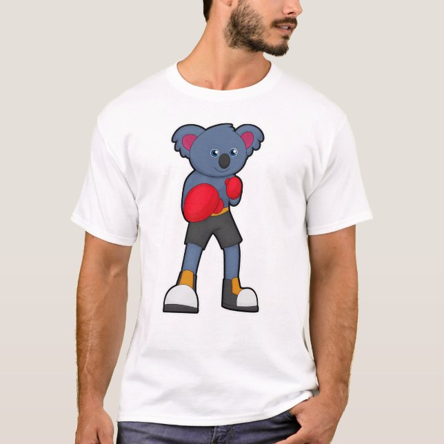 Koala at Boxing with Boxing gloves T-Shirt (Front)