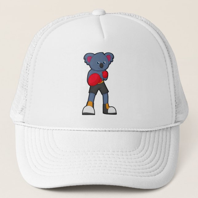 Koala at Boxing with Boxing gloves Trucker Hat (Front)
