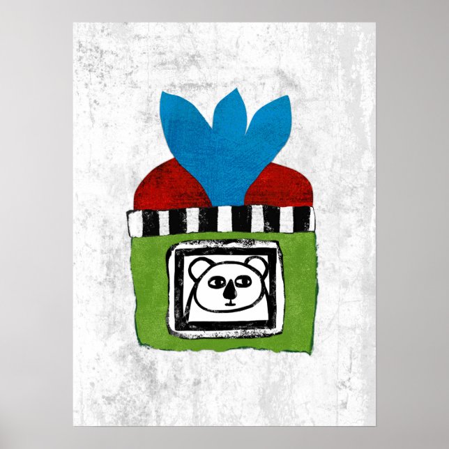 Koala At Home Poster Wall Art (Front)