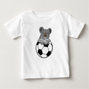 Koala at Soccer Sports Baby T-Shirt