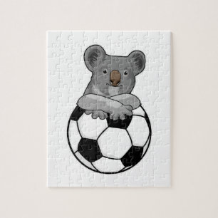 Koala at Soccer Sports Jigsaw Puzzle