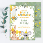 Koala Australian Animals Birthday Invitation<br><div class="desc">An Australian Party Animal Invitation for an Australian themed birthday celebration! Featuring the Koala,  Kangaroo and cockatoo. Can be customised to any birthday age.</div>