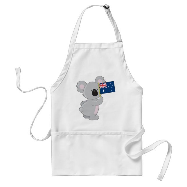 Koala Australian Flag Standard Apron (Front)