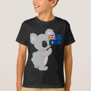 Koala Australian Flag T-Shirt
