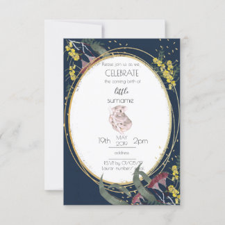 Koala Baby Shower Invitation