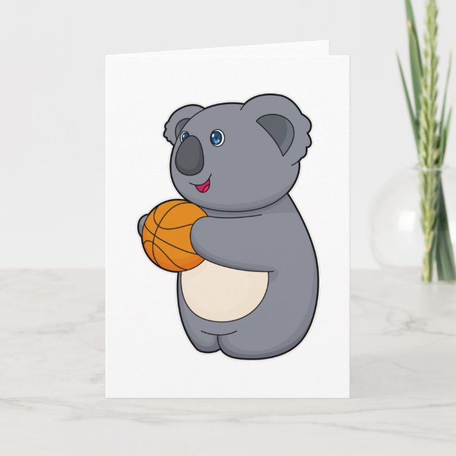 Koala Basketball player Basketball Card (Front)