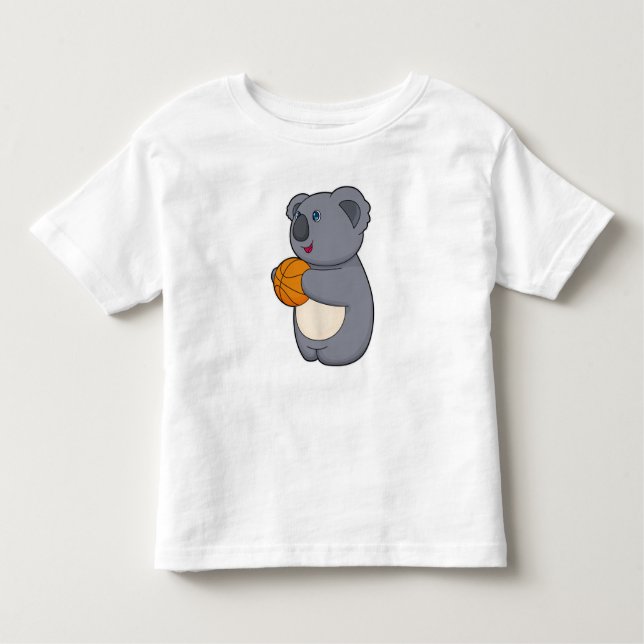 Koala Basketball player Basketball Toddler T-Shirt (Front)