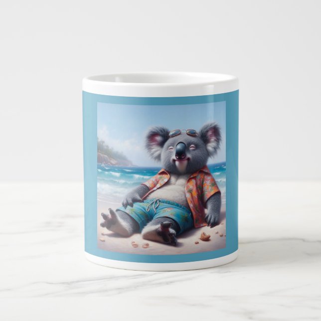 Koala Beach Large Coffee Mug (Front)